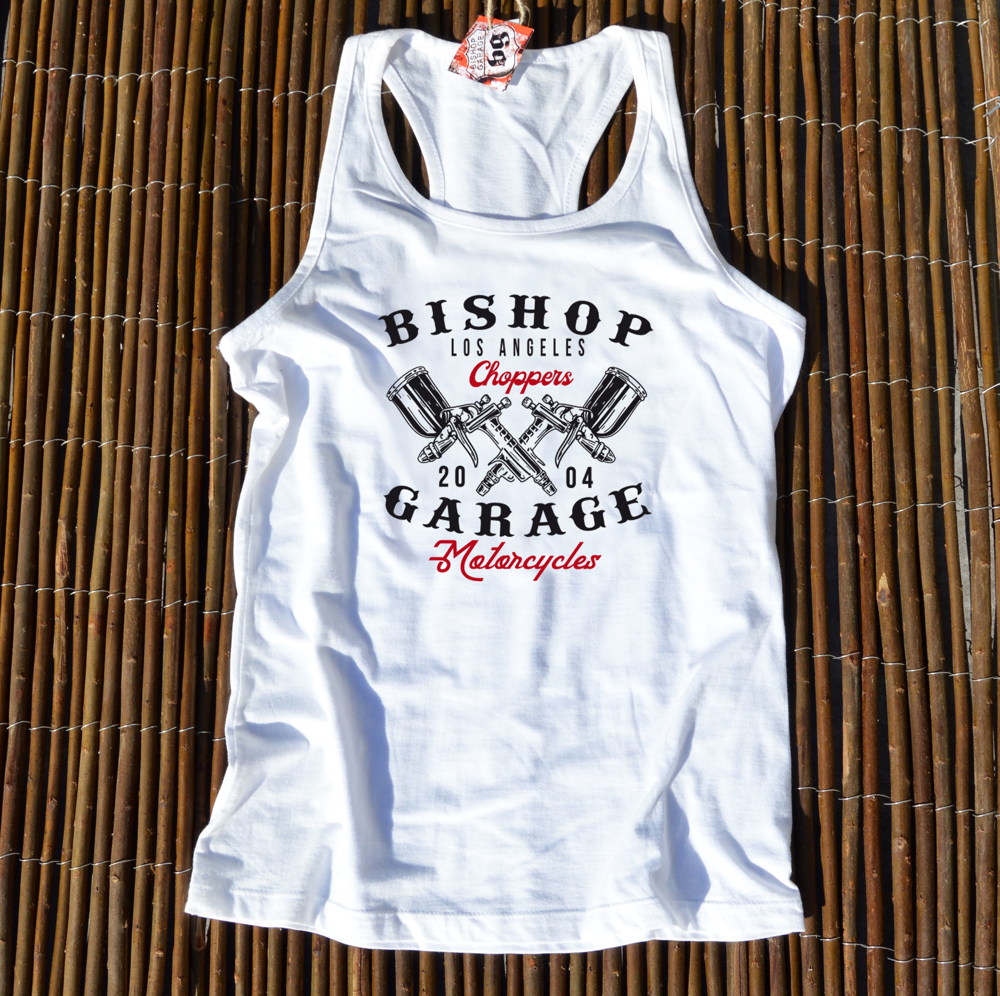 top blanc Pinstrip
