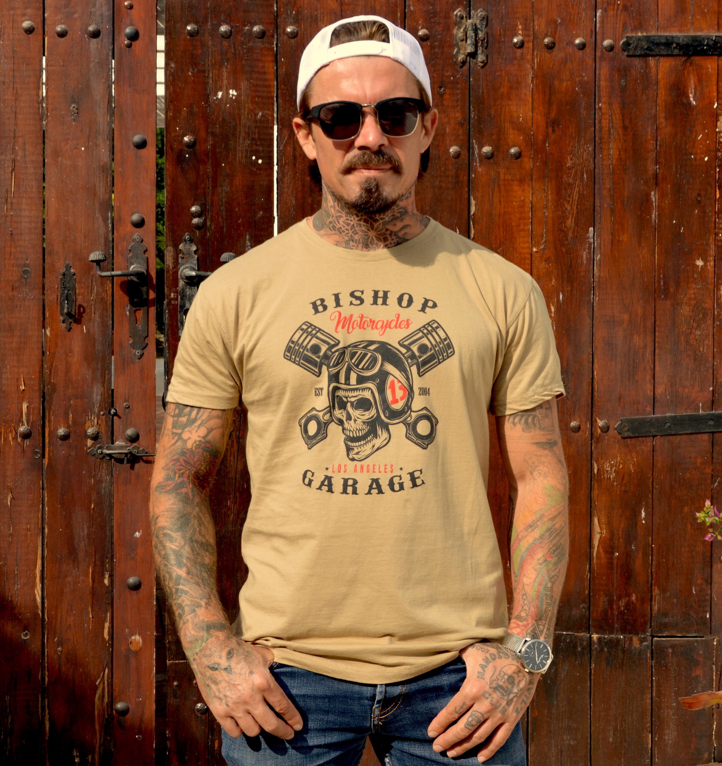 Skull & Pistons T-Shirt Kaki