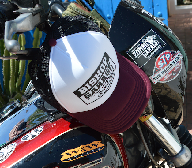 Trucker Cap White & Burgundy - Image 3